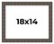 18x14 Modern Bamboo Picture Frame with UV-Resistant Acrylic & Acid Free Backing, Available in 5 Finishes - Gold, Silver, Brown, Black, and Natural